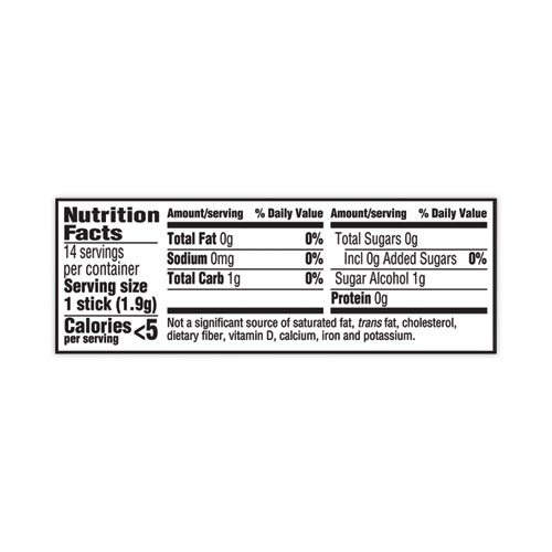 Picture of Sugar-Free Gum, Spearmint, 14 Pieces/Pack, 12 Packs/Carton