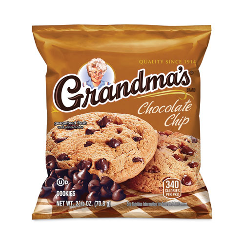 Homestyle+Chocolate+Chip+Cookies%2C+2.5+oz+Pack%2C+2+Cookies%2FPack%2C+60+Packs%2FCarton