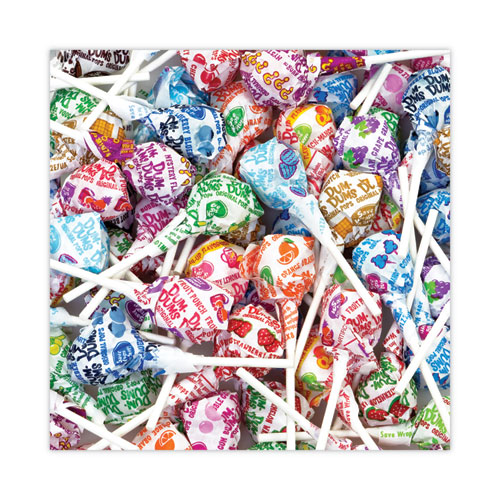 Picture of Dum-Dum-Pops, Assorted Flavors, Individually Wrapped, Bulk 30 lb Carton