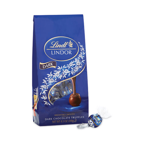Picture of Lindor Dark Chocolate Truffles, 8.5 oz Bag, 2 Bags, Delivered in 1-4 Business Days