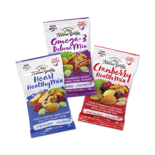 Picture of Healthy Trail Mix Snack Packs, 1.2 oz Pouch, 50 Pouches/Carton