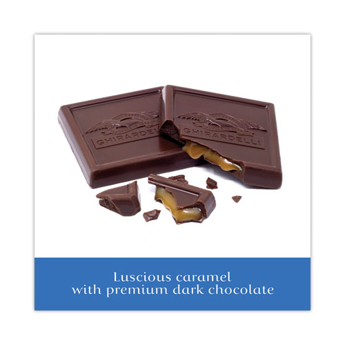 Picture of Dark and Sea Salt Caramel Chocolate Squares, 5.32 oz Packs, 3 Count