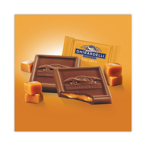 Picture of Milk Chocolate and Caramel Chocolate Squares, 15.96 oz Bag