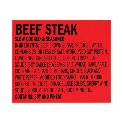 Picture of Teriyaki Beef Steak, 1 oz, 12/Box
