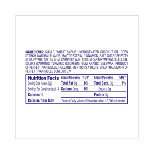 Picture of Cinnamon Singles Chewy Mints, 1.32 oz, 15 Rolls/Carton