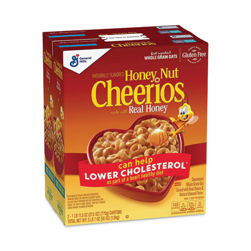 Picture of Honey Nut Cereal, 27.5 oz Box, 2/Carton