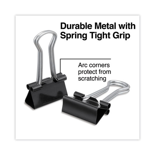 Picture of Binder Clips Value Pack, Small, Black/Silver, 36/Box