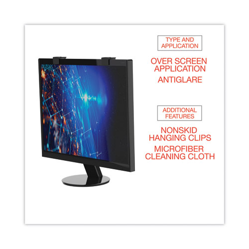 Picture of Protective Antiglare LCD Monitor Filter for 19" to 20" Widescreen Flat Panel Monitor, 16:10 Aspect Ratio