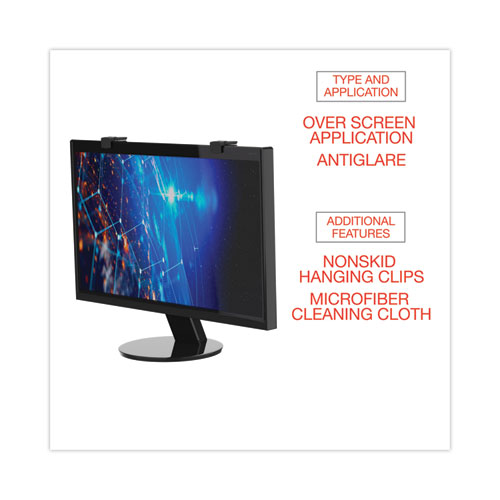 Picture of Protective Antiglare LCD Monitor Filter for 21.5" to 22" Widescreen Flat Panel Monitor, 16:9/16:10 Aspect Ratio