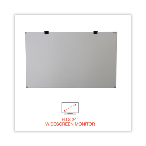 Picture of Premium Antiglare Blur Privacy Monitor Filter for 24" Widescreen Flat Panel Monitor, 16:9/16:10 Aspect Ratio