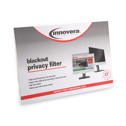 Picture of Blackout Privacy Filter for 23" Widescreen Flat Panel Monitor, 16:9 Aspect Ratio