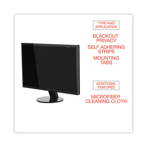 Picture of Blackout Privacy Filter for 23" Widescreen Flat Panel Monitor, 16:9 Aspect Ratio