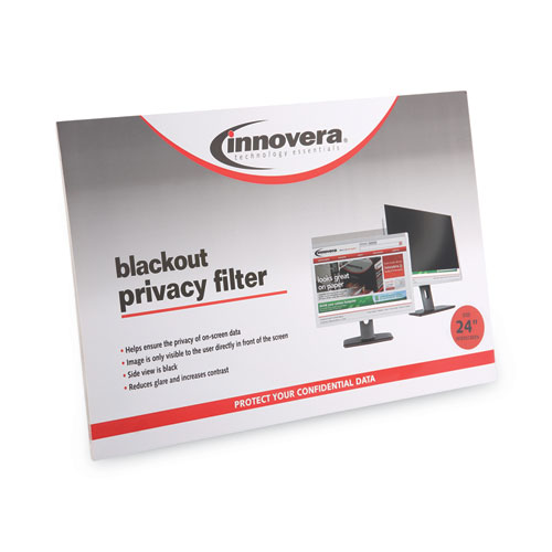 Picture of Blackout Privacy Filter for 24" Widescreen Flat Panel Monitor, 16:10 Aspect Ratio