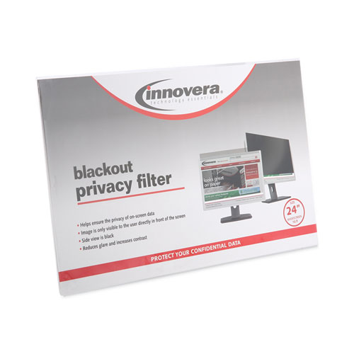 Picture of Blackout Privacy Filter for 24" Widescreen Flat Panel Monitor, 16:9 Aspect Ratio