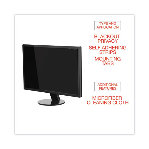 Picture of Blackout Privacy Filter for 27" Widescreen Flat Panel Monitor, 16:9 Aspect Ratio