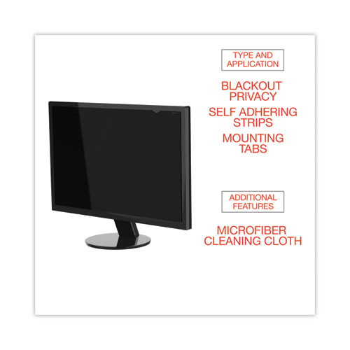 Picture of Blackout Privacy Filter for 19" Widescreen Flat Panel Monitor, 16:10 Aspect Ratio