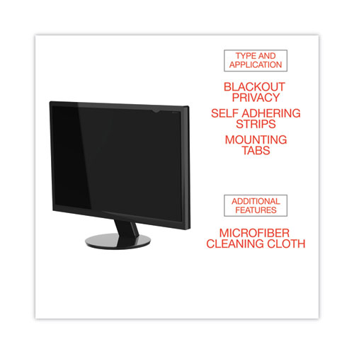Picture of Blackout Privacy Monitor Filter for 20.1" Widescreen Flat Panel Monitor, 16:10 Aspect Ratio