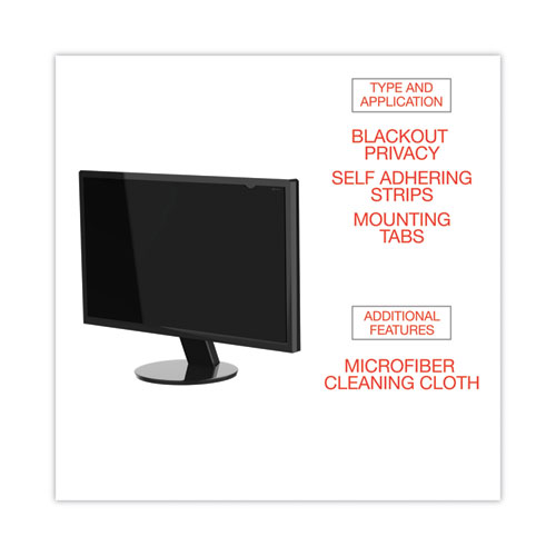 Picture of Blackout Privacy Filter for 21.5" Widescreen Flat Panel Monitor, 16:9 Aspect Ratio