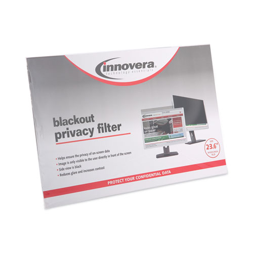 Picture of Blackout Privacy Monitor Filter for 23.6" Widescreen Flat Panel Monitor, 16:9 Aspect Ratio