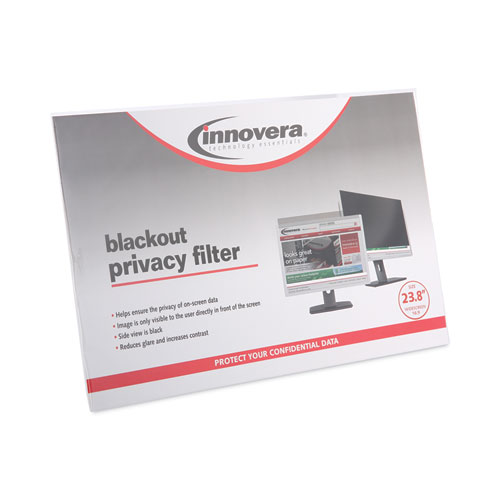 Picture of Blackout Privacy Monitor Filter for 23.8" Widescreen Flat Panel Monitor, 16:9 Aspect Ratio