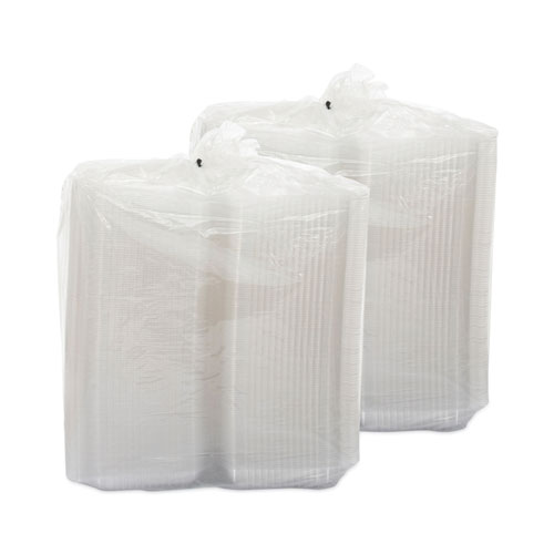 Picture of StayLock Clear Hinged Lid Containers, 9.4 x 6.8 x 2.1, Clear, 250/Carton