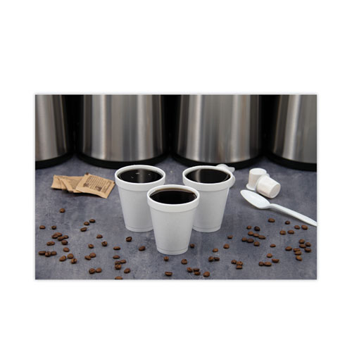 Picture of Foam Drink Cups, 6 oz, White, 25/Bag, 40 Bags/Carton