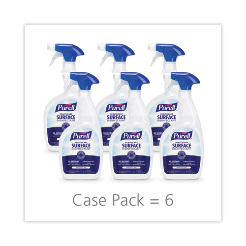 Picture of Healthcare Surface Disinfectant, Fragrance Free, 32 oz Spray Bottle, 6/Carton