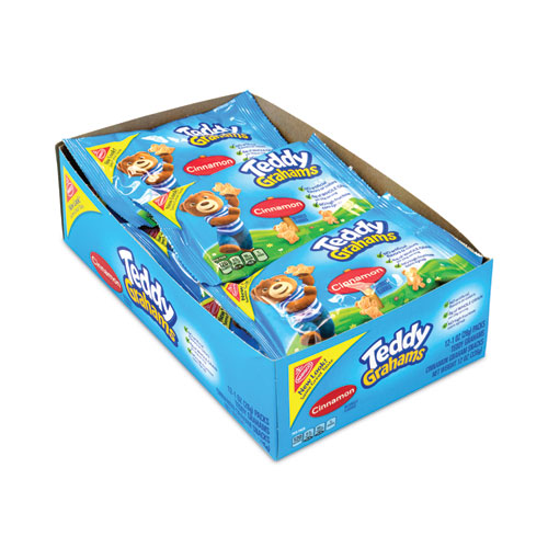 Picture of Honey Maid Teddy Grahams, Cinnamon, 1 oz, 12/Box, 4 Boxes, Delivered in1-4  Business Days