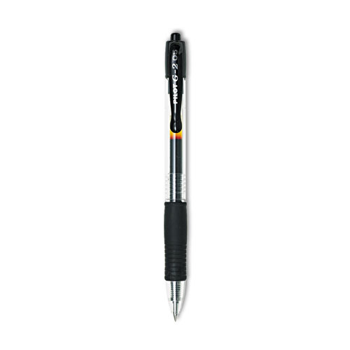 Picture of G2 Premium Retractable Gel Pen, 0.5 mm, Black Ink, Smoke Barrel, Dozen