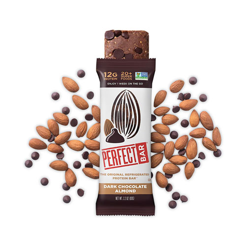 Picture of Refrigerated Protein Bar, Dark Chocolate Almond, 2.2 oz Bar, 16/Carton