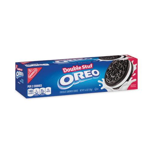 Picture of Oreo Double Stuf Sandwich Cookies, 5.6 oz Box, 12 Boxes/Carton, Delivered in 1-4 Business Days