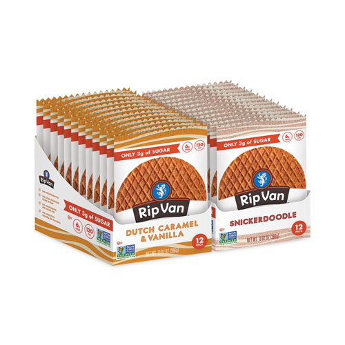 Picture of Wafels Low Sugar Variety Pack, Assorted, 1.16 oz Pack, 24/Box, Ships in 1-3 Business Days