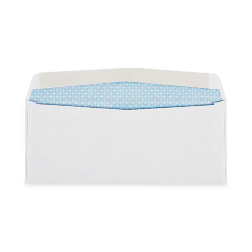 Picture of Double Window Security-Tinted Check Envelope, #8 5/8, Commercial Flap, Gummed Closure, 3.63 x 8.63, White, 1,000/Box