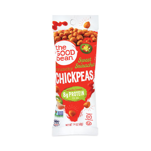 Picture of Grab+Go Sweet Sriracha Crunchy Chickpeas, 1.4 oz Bag, 10/Carton, Ships in 1-3 Business Days