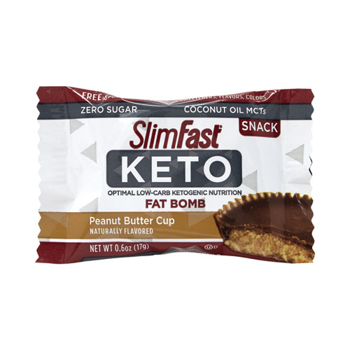 Picture of Keto Fat Bomb Peanut Butter Cup, 0.6 oz Bar, 14 Bars/Box, 2 Boxes/Carton, Ships in 1-3 Business Days