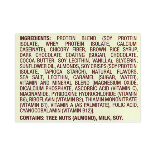 Picture of High Protein Bars, Salted Caramel, 1.41 oz Bar, 10 Bars/Carton