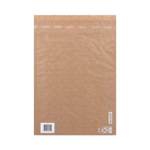 Picture of Curbside Recyclable Padded Mailer, #5, Bubble Cushion, Self-Adhesive Closure, 12 x 17.25, Natural Kraft, 100/Carton