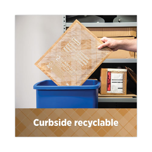 Picture of Curbside Recyclable Padded Mailer, #6, Bubble Cushion, Self-Adhesive Closure, 13.75 x 20, Natural Kraft, 50/Carton