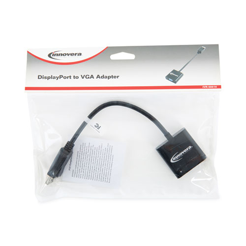 Picture of DisplayPort to VGA Adapter, 0.65 ft, Black