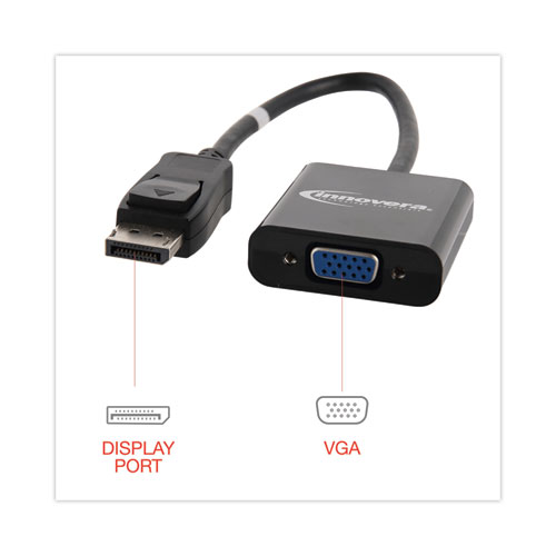 Picture of DisplayPort to VGA Adapter, 0.65 ft, Black