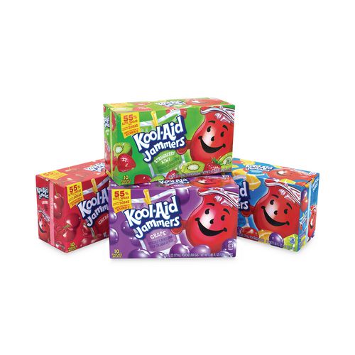 Picture of Jammers Juice Pouch Variety Pack, 6 oz Pouch, 40/Carton