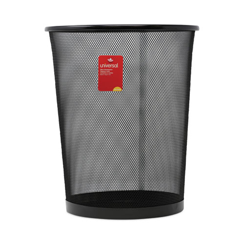 Picture of Mesh Wastebasket, 18 qt, Steel Mesh, Black