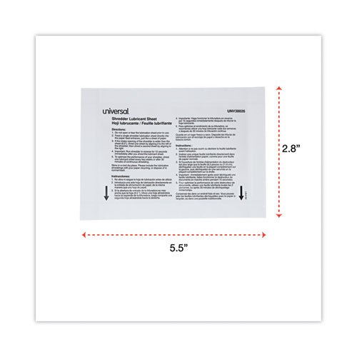 Picture of Shredder Lubricant Sheets, 8.4 x 5.9, 24 Sheets/Pack