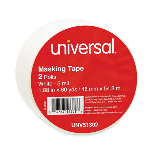 Picture of General-Purpose Masking Tape, 3" Core, 48 mm x 54.8 m, Beige, 2/Pack