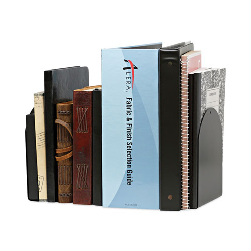 Picture of Magnetic Bookends, 6 x 5 x 7, Metal, Black, 1 Pair