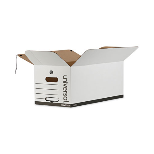 Picture of Deluxe Quick Set-up String-and-Button Boxes, Letter Files, White, 12/Carton