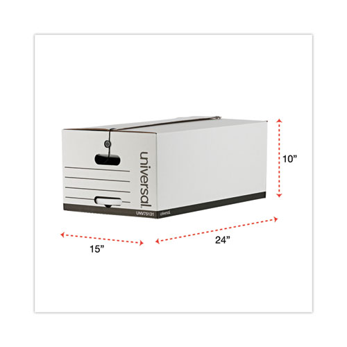 Picture of Deluxe Quick Set-up String-and-Button Boxes, Legal Files, White, 12/Carton