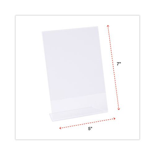 Picture of Clear L-Style Freestanding Frame, 5 x 7 Insert, 3/Pack