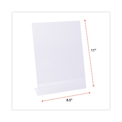 Picture of Clear L-Style Freestanding Frame, 8.5 x 11 Insert, 3/Pack