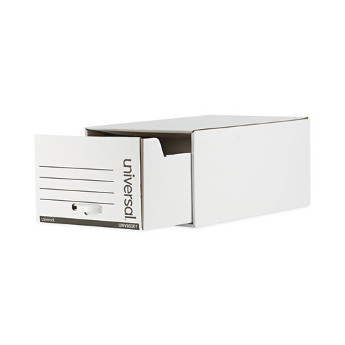 Picture of Heavy-Duty Storage Drawers, Legal Files, 17.25" x 25.5" x 11.5", White, 6/Carton